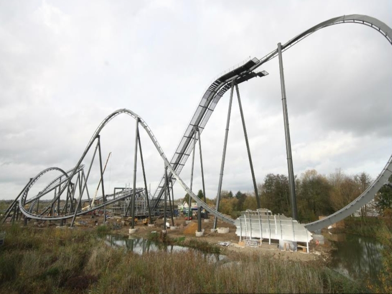 Thorpe Park Completes Swarm Track Construction RideRater Thorpe Park Completes Swarm Track Construction RideRater