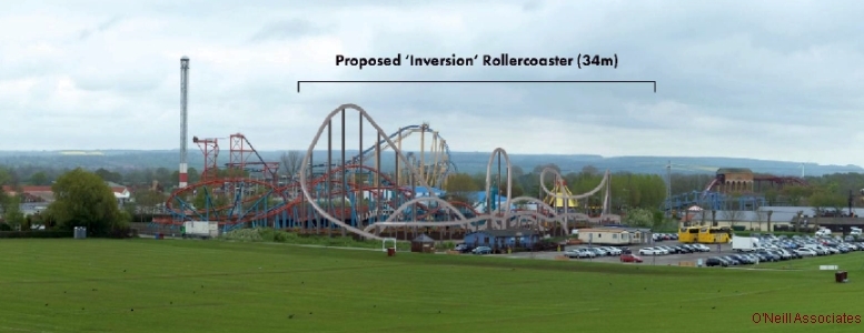 Inversion rollercoaster, Flamingo Land